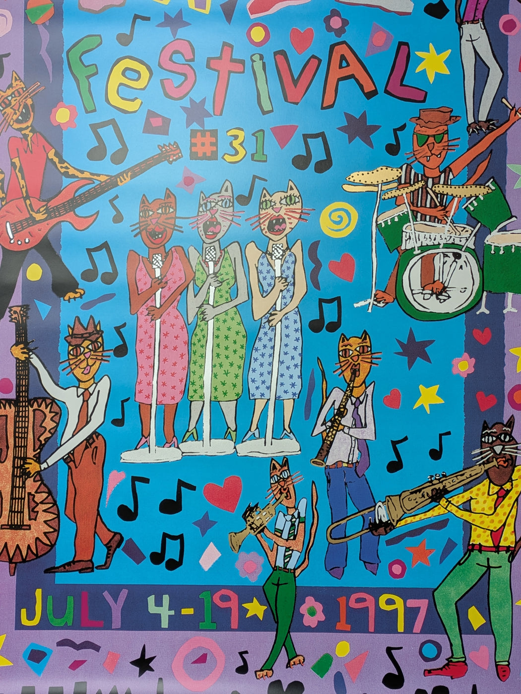 James Rizzi - Montreux Jazz Festival 1997 - Affiche originale