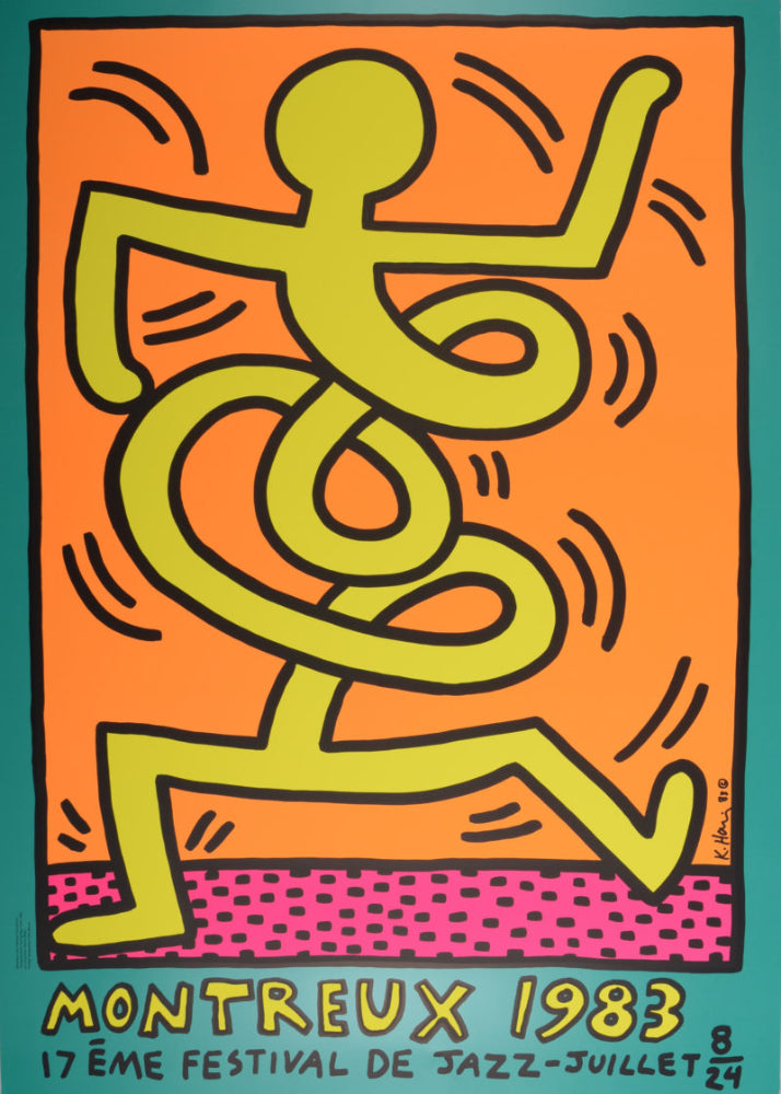 Keith HARING - Montreux Jazz Festival 1983 - Affiche originale