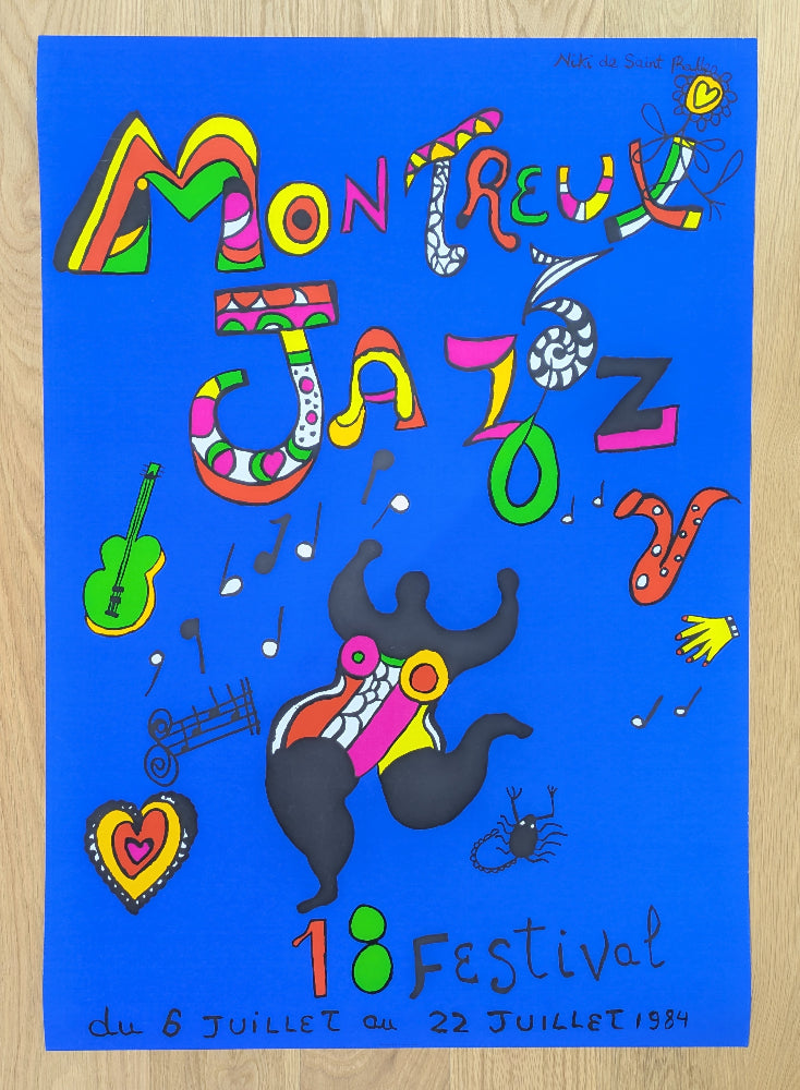 Niki de Saint Phalle - Montreux Jazz Festival 1984 - Affiche originale