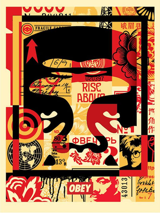 Shepard FAIREY (OBEY) “FACE COLLAGE 3” lithograph 