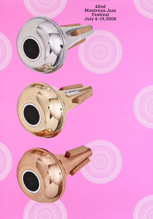 John M Armleder - Montreux Jazz Festival 2008 - Affiche originale