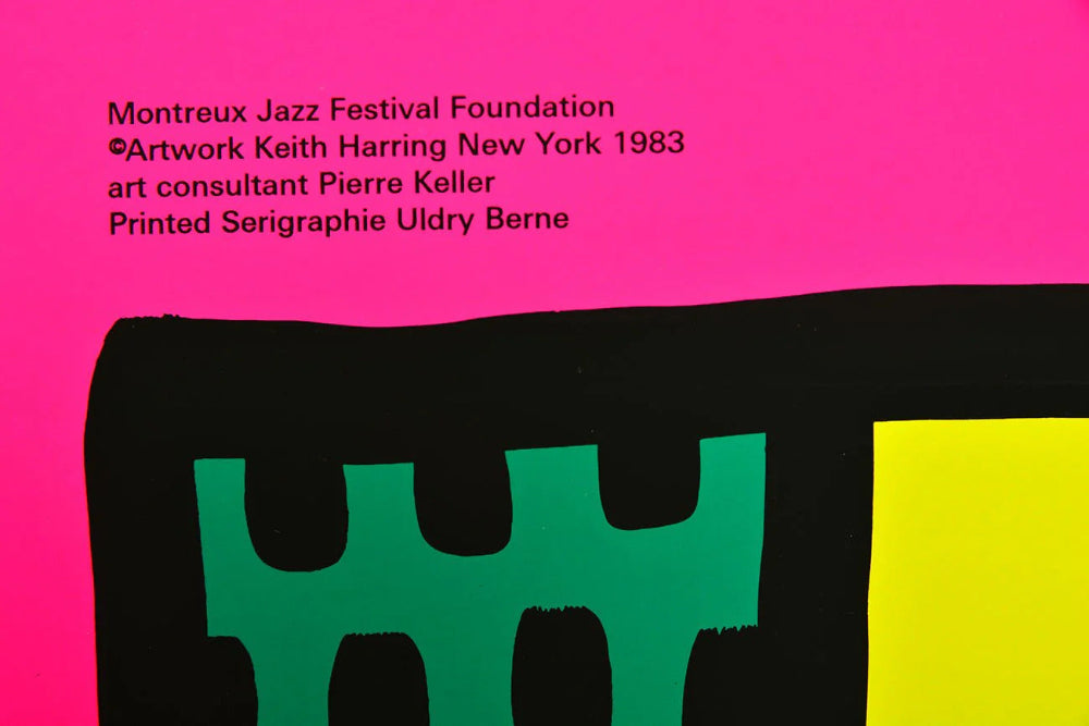 Keith HARING - Montreux Jazz Festival 1983 - Affiche originale - Uldry - Berne