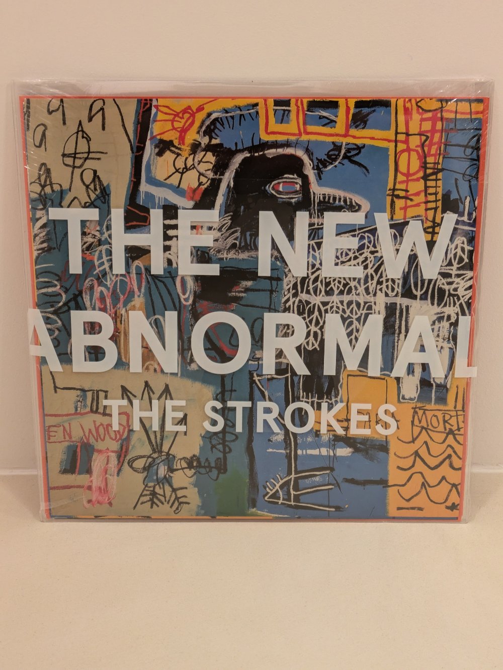 Jean-Michel Basquiat X The Strokes - The New Abnormal - Vinyle original  -  peinture Birds on money