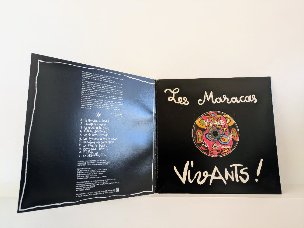 Robert Combas X Les Maracas - Vivants - CD promo dans format vinyle - Gatefold