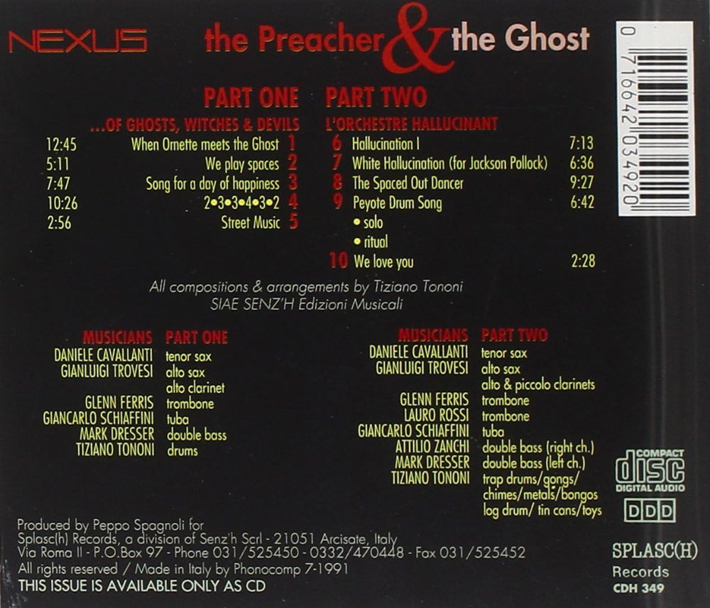 Robert Combas X Nexus - The Preacher & The Ghost - CD Rare