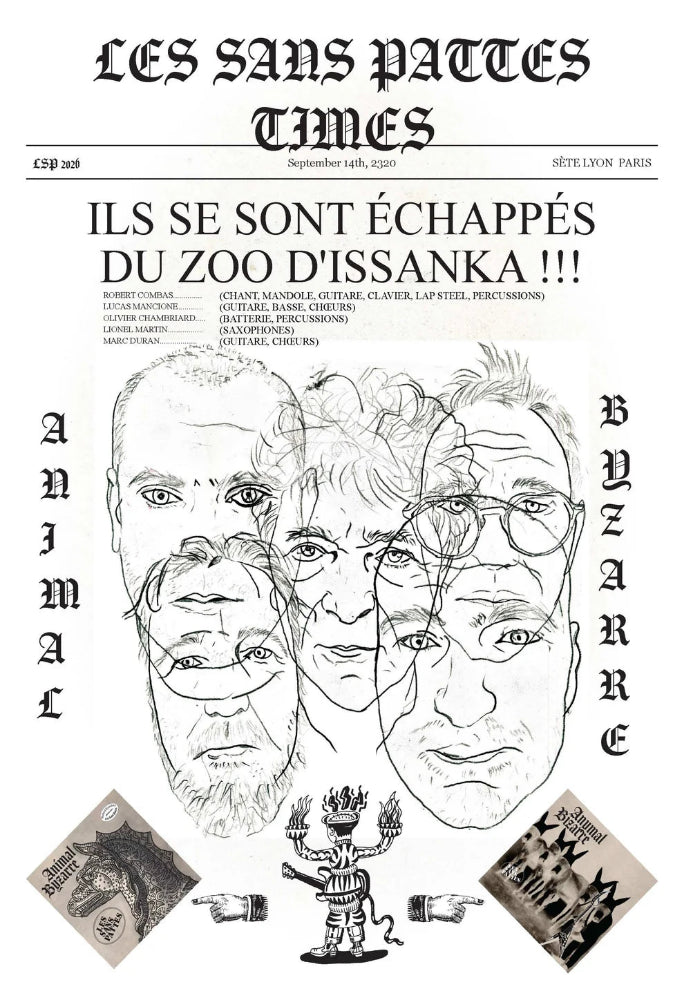 Robert Combas - Animal Byzarre - Couverture journal