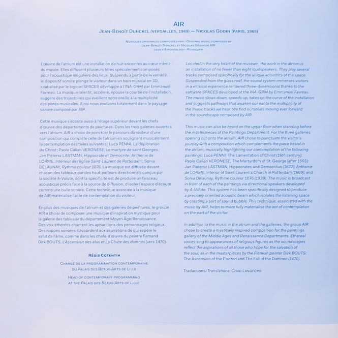 Air - Music For Museum - Edition Limitée Vinyle 2xLP Texte