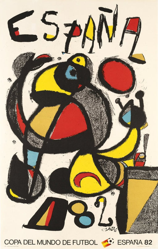 Joan Miró - Coupe du Monde de Football Espagne (1982) - Affiche Originale