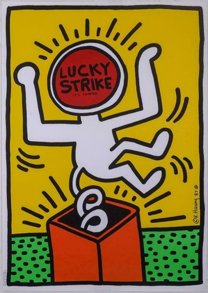 Keith HARING - Lucky Strike - 1987 - Affiche