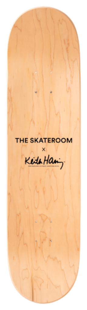 Keith HARING - Untitled Heart skateboard (Planche de skateboard murale)