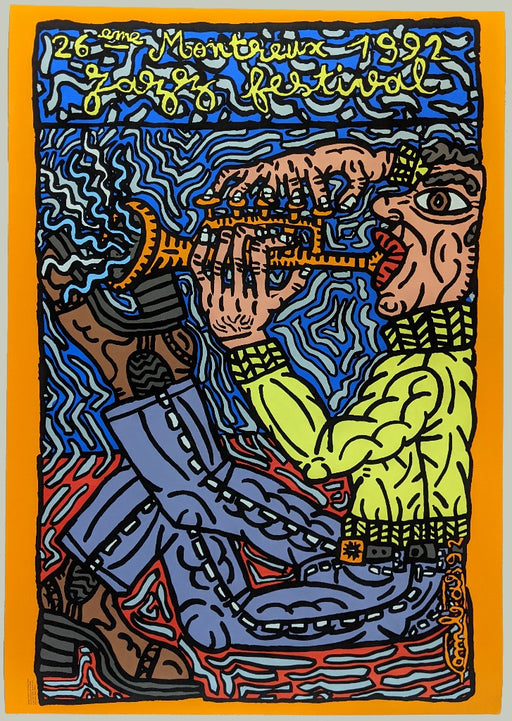 Robert COMBAS - Affiche Montreux Jazz Festival 1992