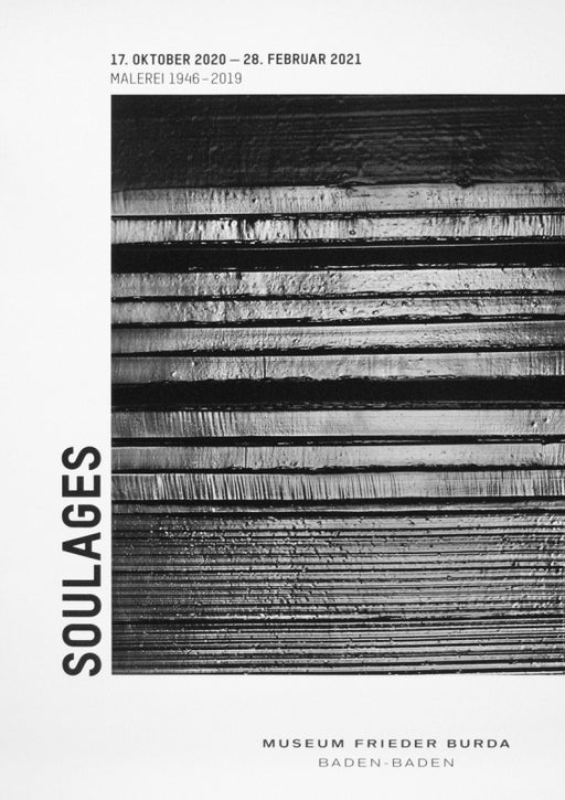 Pierre SOULAGES - 1946-2019 - Affiche exposition