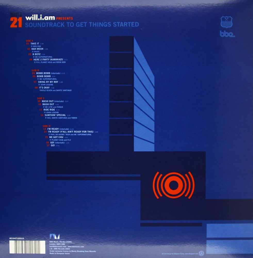 Will.I.Am* ‎– Must B 21 (Soundtrack To Get Things Started) - Vinyle 2xLP