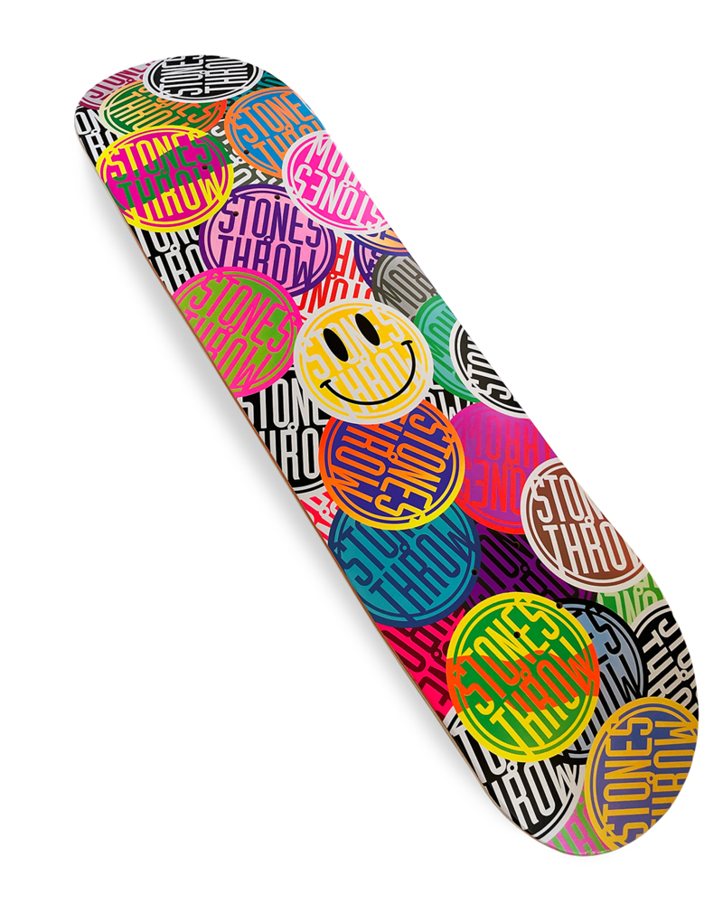 Stones Throw - Skate Deck - Skateboard fabriqué pour le 25ème anniversaire du label